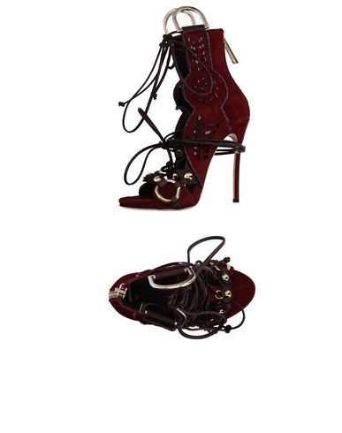 Embroidery Lace - Sandalias de tacón alto fino con