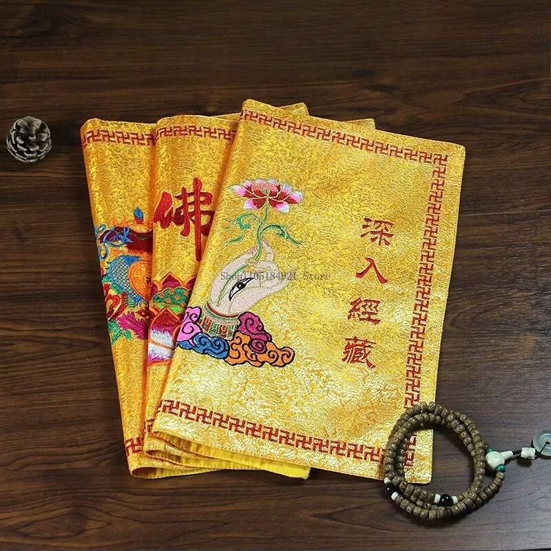 Embroidery Bag - Funda de Sutra de Loto y