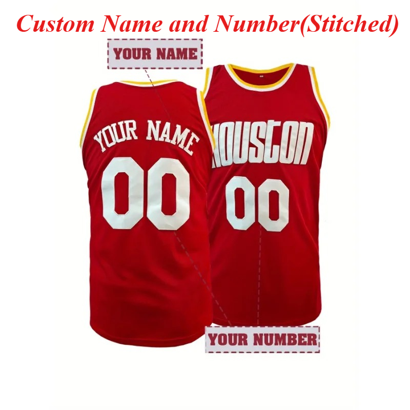 Embroidery Jersey - Camiseta de baloncesto con nombre y