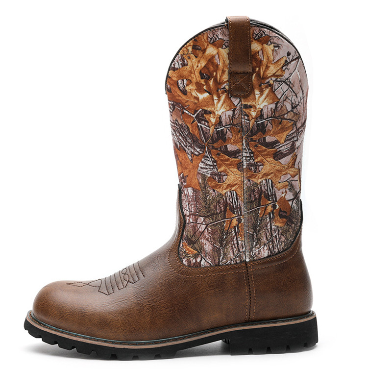 Embroidery Print - Botas de Hombre Talla Grande 48,
