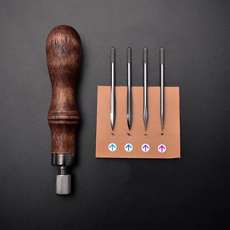 Punch Needle Handle - Juego de punzones de cuero 4