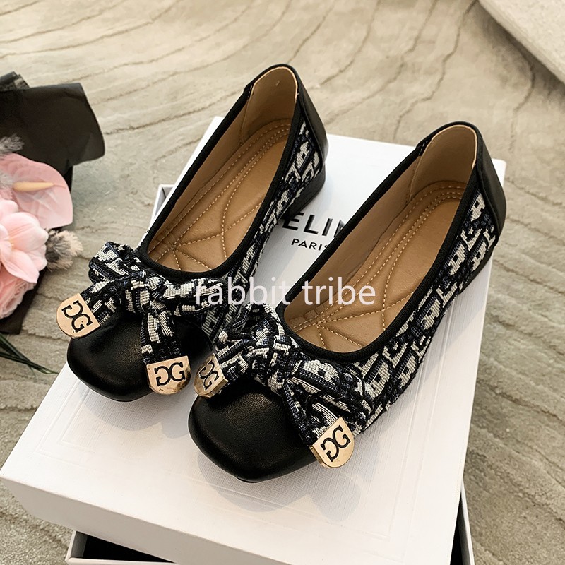 Embroidery Print - Zapatos individuales franceses cómodos para mujer,
