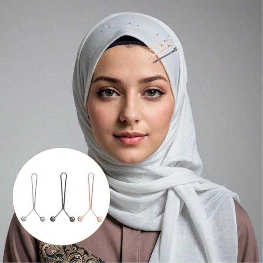 Embroidery Hijab - 12 Piezas de Broches para Bufandas