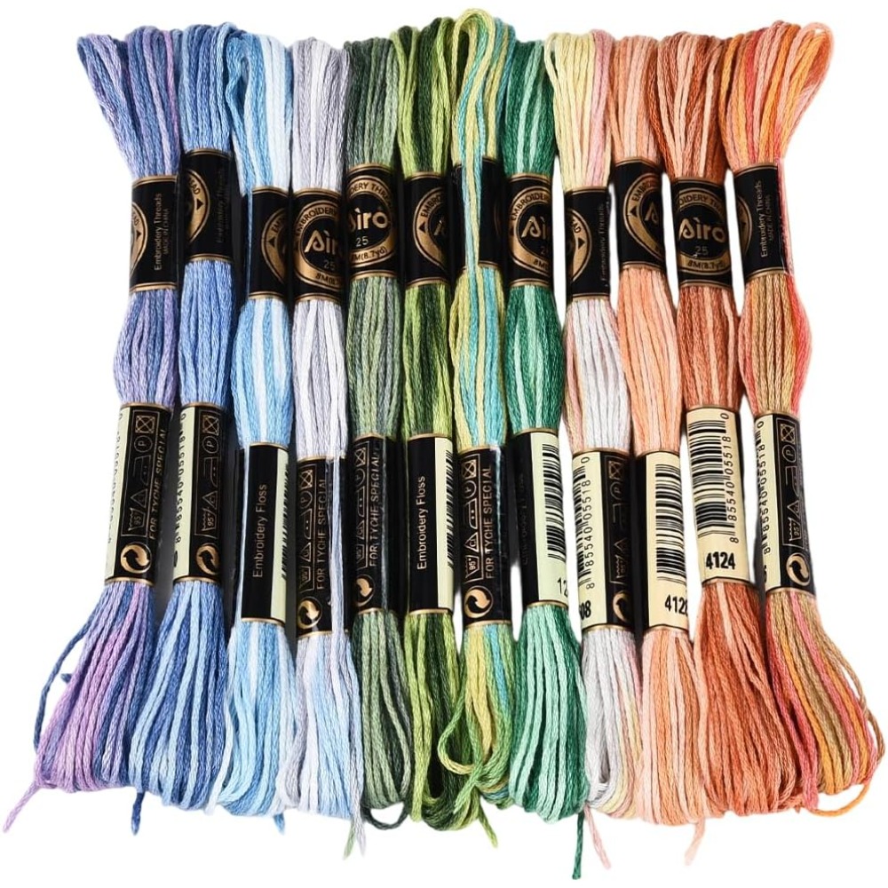 Embroidery Bracelet - 12 rollos de hilo de bordar
