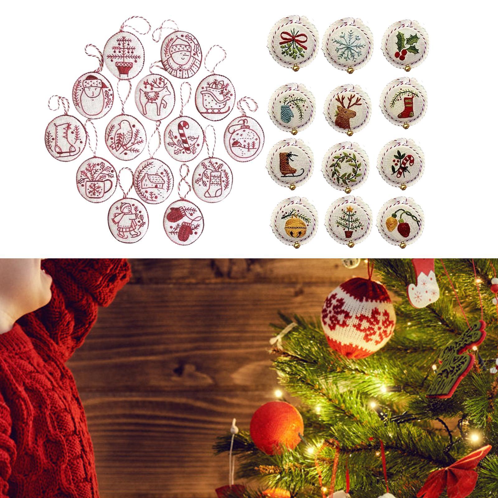 Embroidery Xmas Ornaments - Kit de Adornos Navideños Bordados a