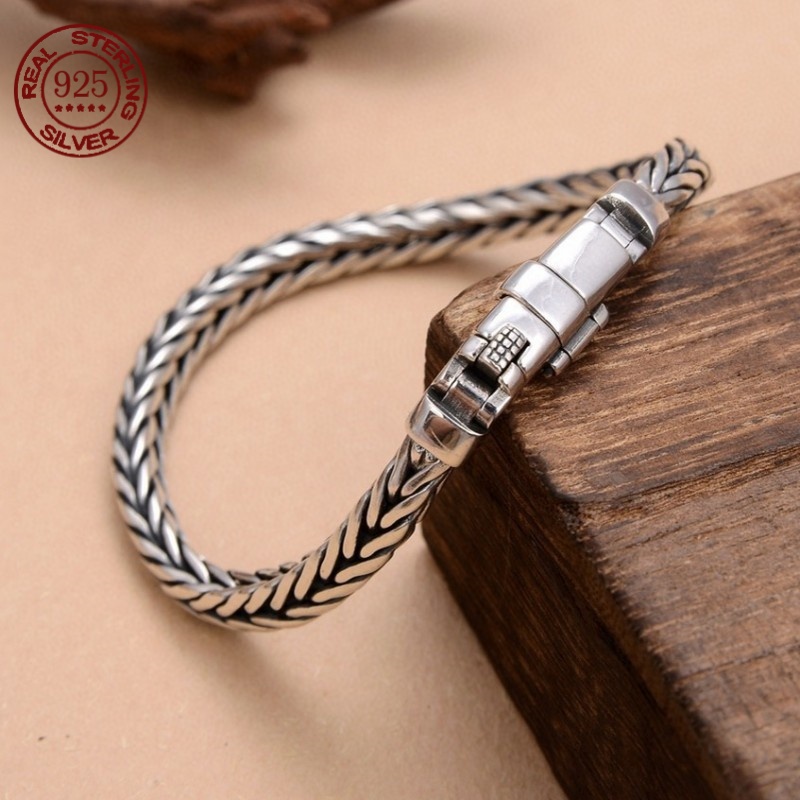 Embroidery Bracelet - Pulsera de plata de ley S925