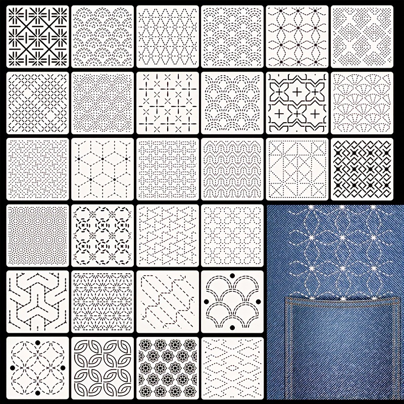 Embroidery Motif - 30 Uds plantillas de bordado patrones