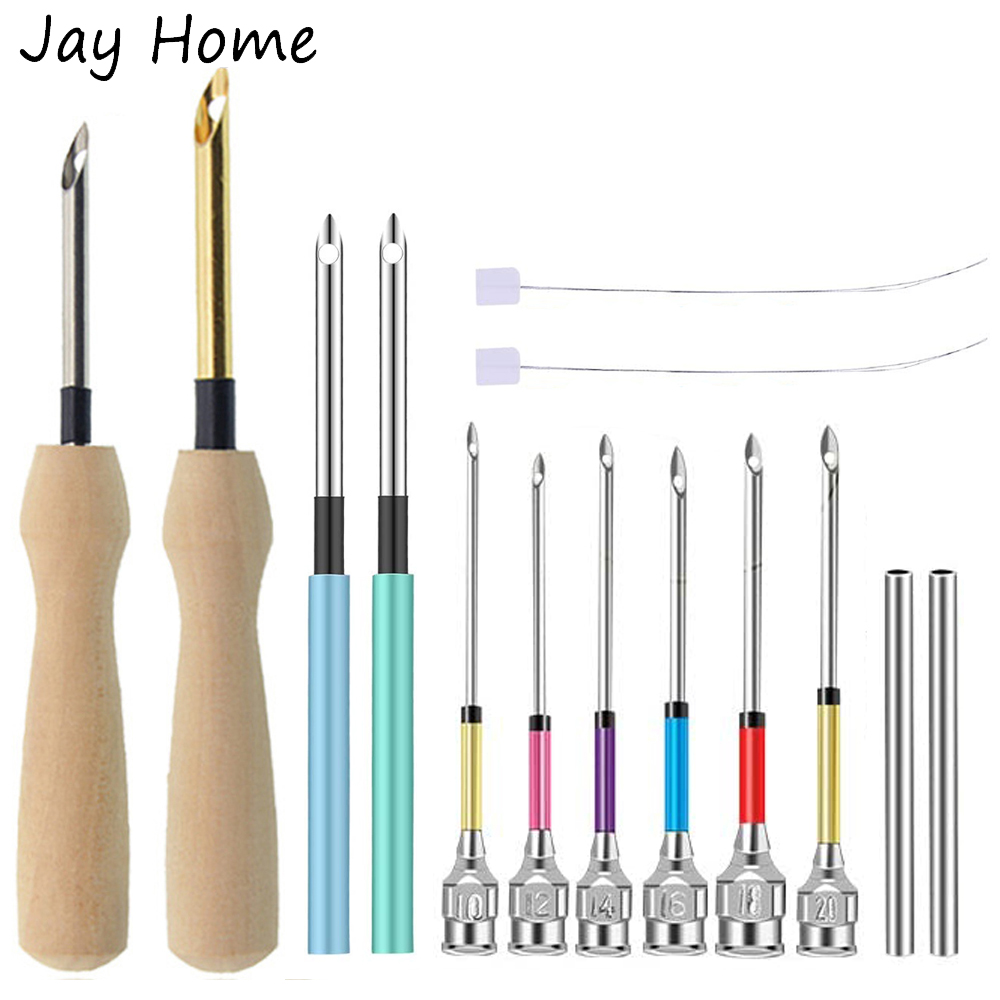 Punch Needle Handle - Aguja perforadora de costura bordada, herramientas