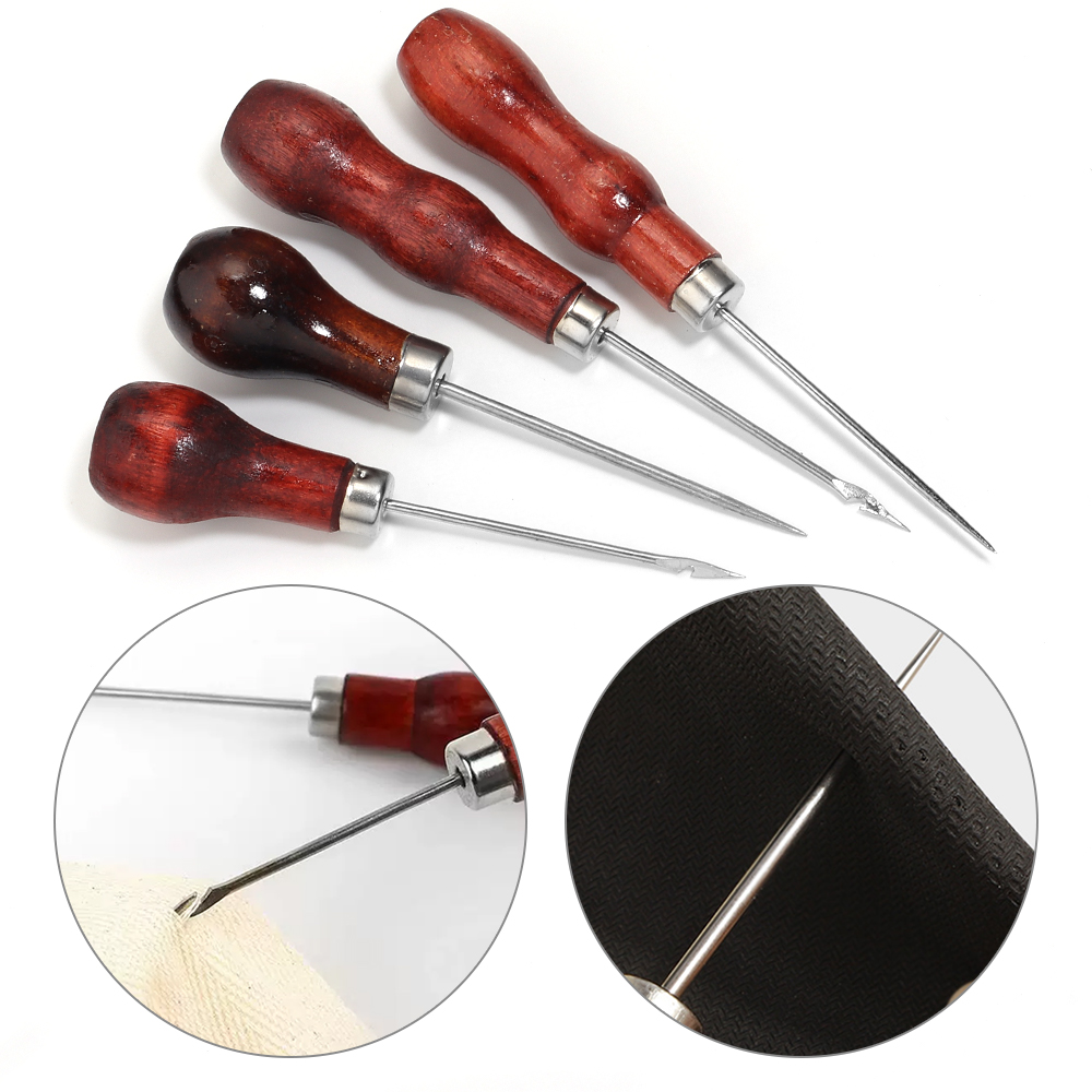 Punch Needle Handle - Punzones con mango de madera para