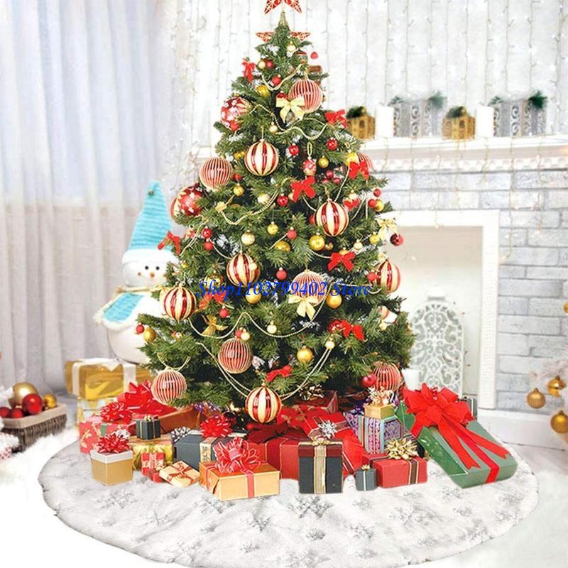 Embroidery Xmas Ornaments - 547f adorno falda árbol navidad lujo