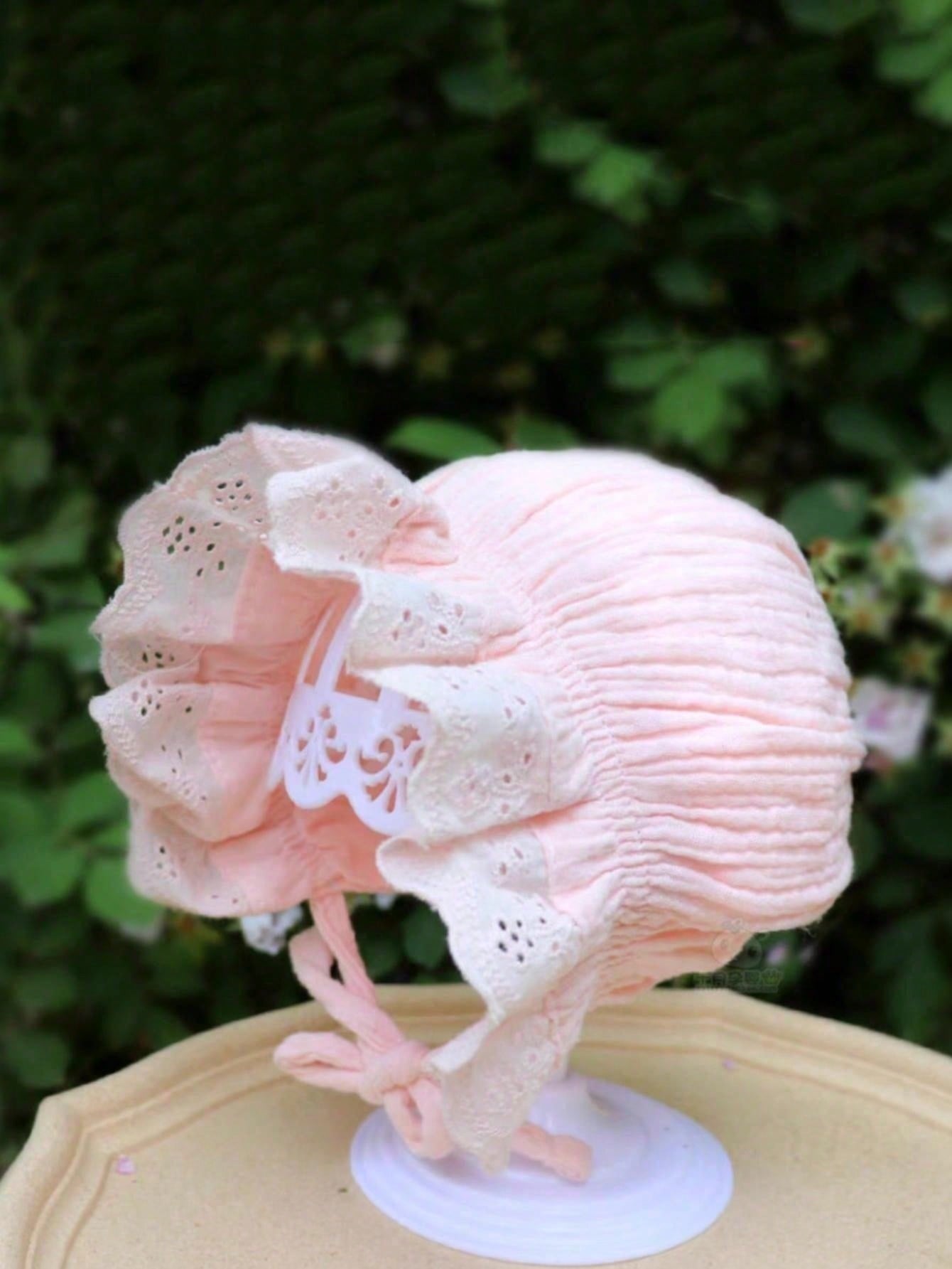 Embroidery Lace - 1 Pieza Gorro de Bebé Vintage