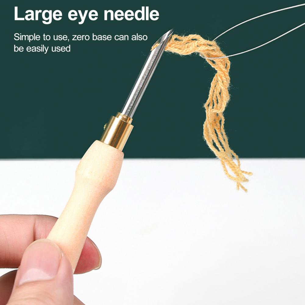Punch Needle Handle - Aguja de bordado con mango de