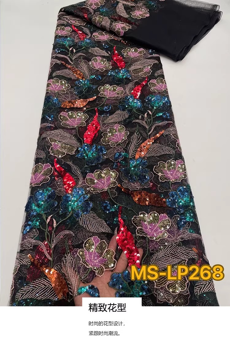 Embroidery Lace - 1 yarda de tela de lujo