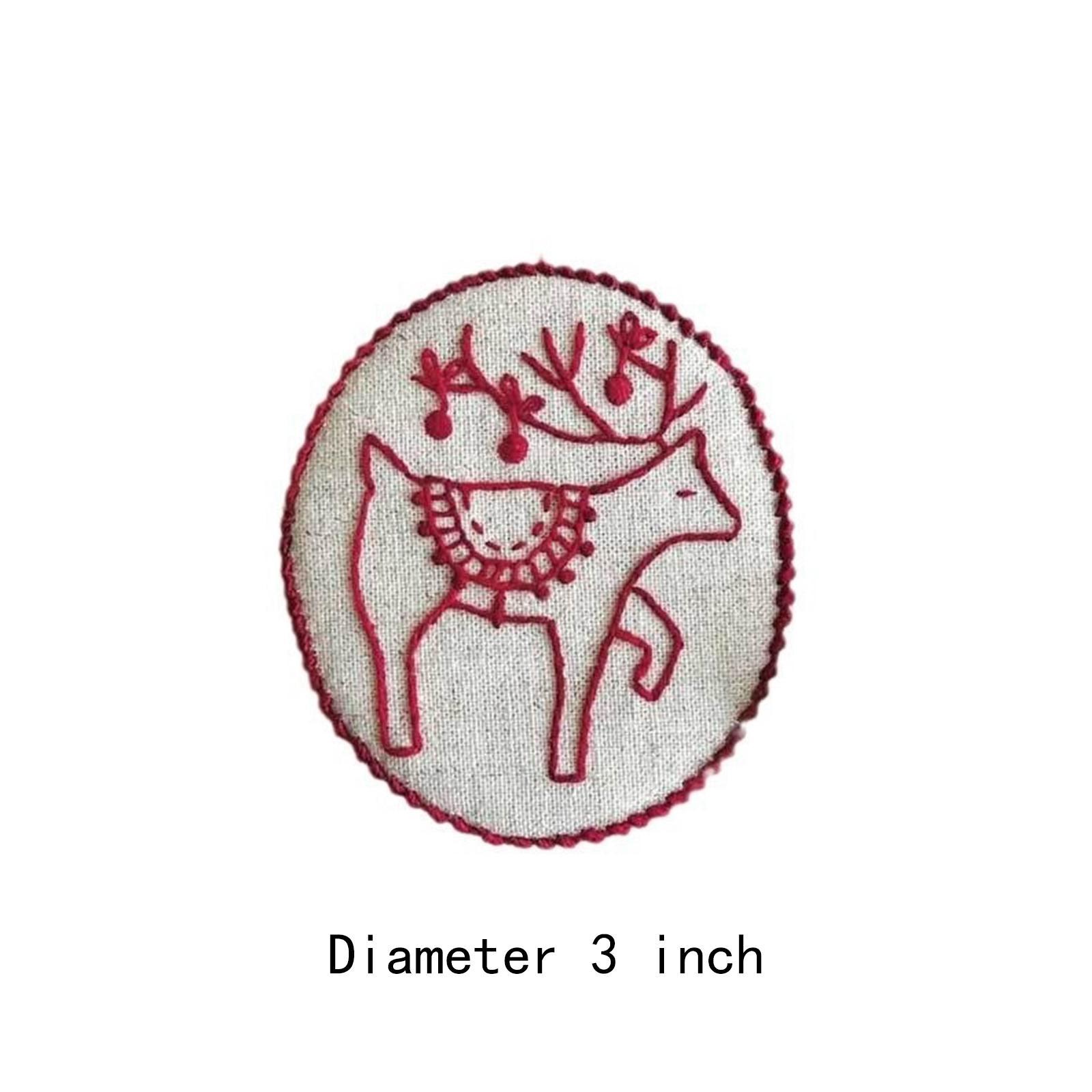 Embroidery Xmas Ornaments - Kit de Adornos Navideños Bordados a