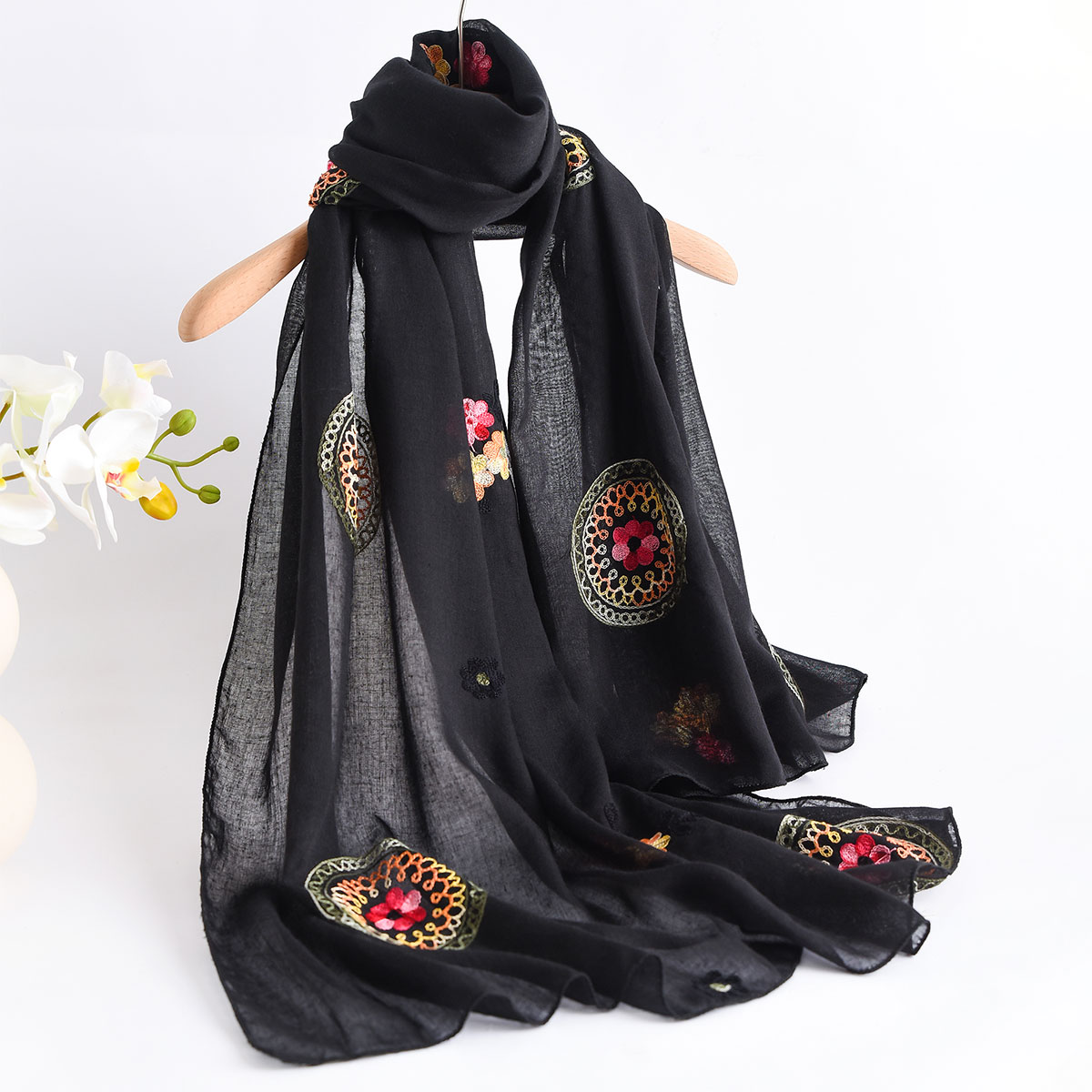 Novedad de verano, bufanda bor - Embroidery Shawl reseña y precio