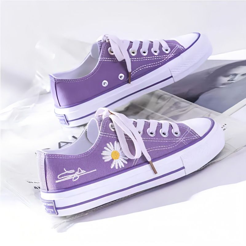 Zapatos de lona con bordado de - Embroidery Lace reseña y precio
