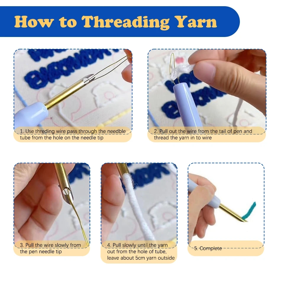 Kits de bordado con aguja perf - Punch Needle Handle reseña y precio