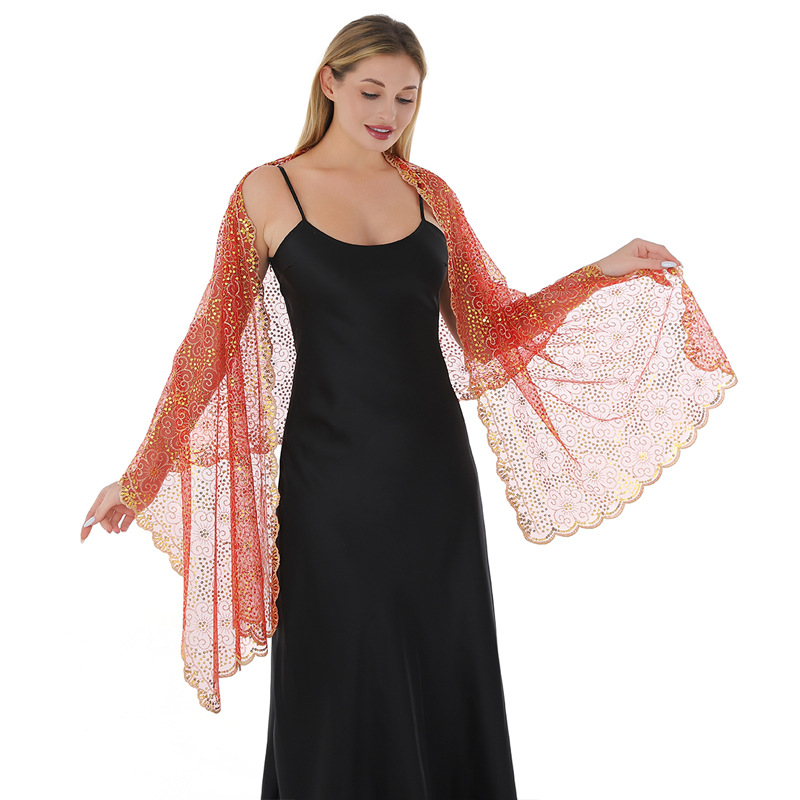 Vestidos de Noche con Lentejue - Embroidery Shawl reseña y precio