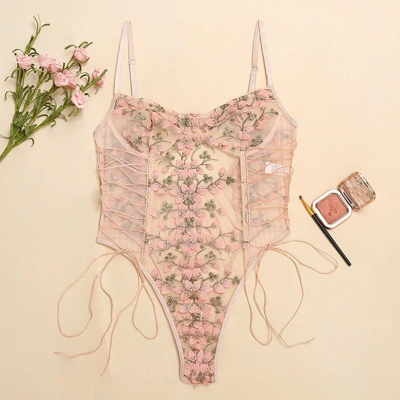 Lencería sexy para mujer, body - Embroidery Lace reseña y precio