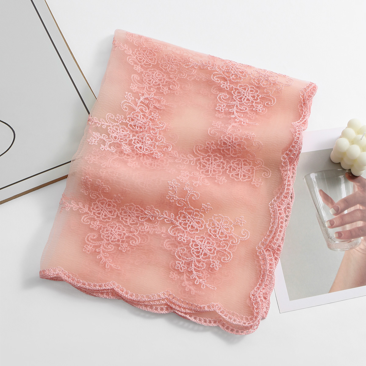 Pañuelo Elegante de Encaje par - Embroidery Shawl reseña y precio