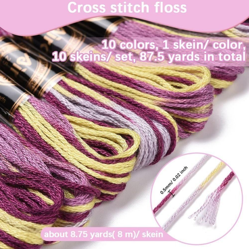 6 hebras de hilo de bordar mor - Embroidery Kit reseña y precio