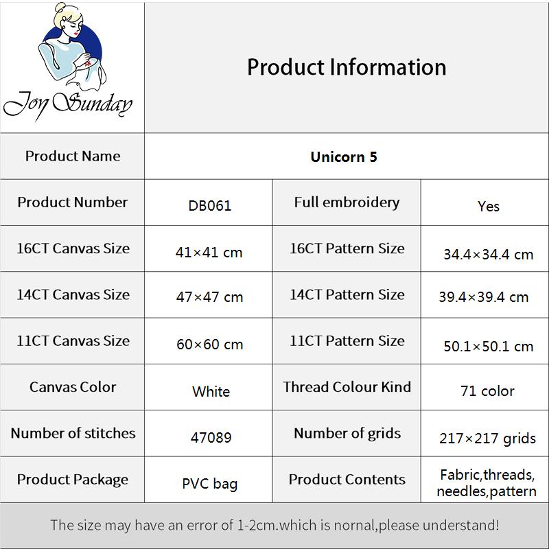 Joy Sunday-Juego de punto de c - Embroidery X Pattern reseña y precio