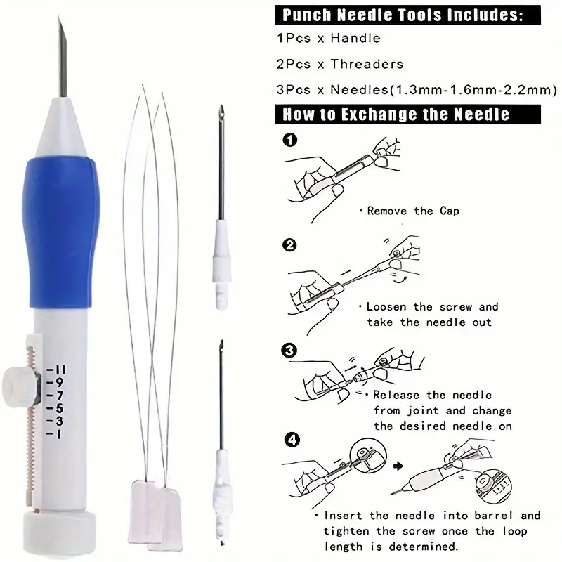Kit de bordado para principian - Punch Needle Handle reseña y precio
