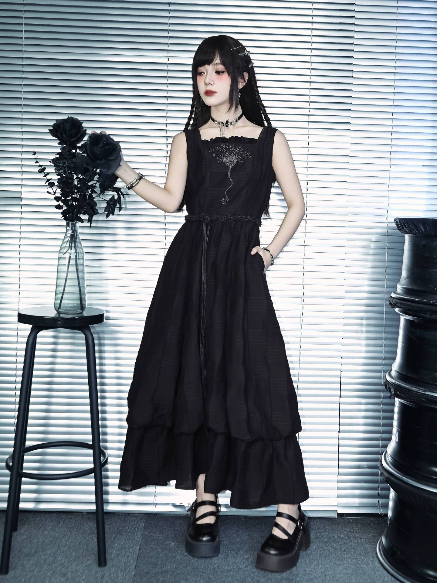 Nuevo Vestido de Doble Capa Ne - Embroidery Cotton reseña y precio