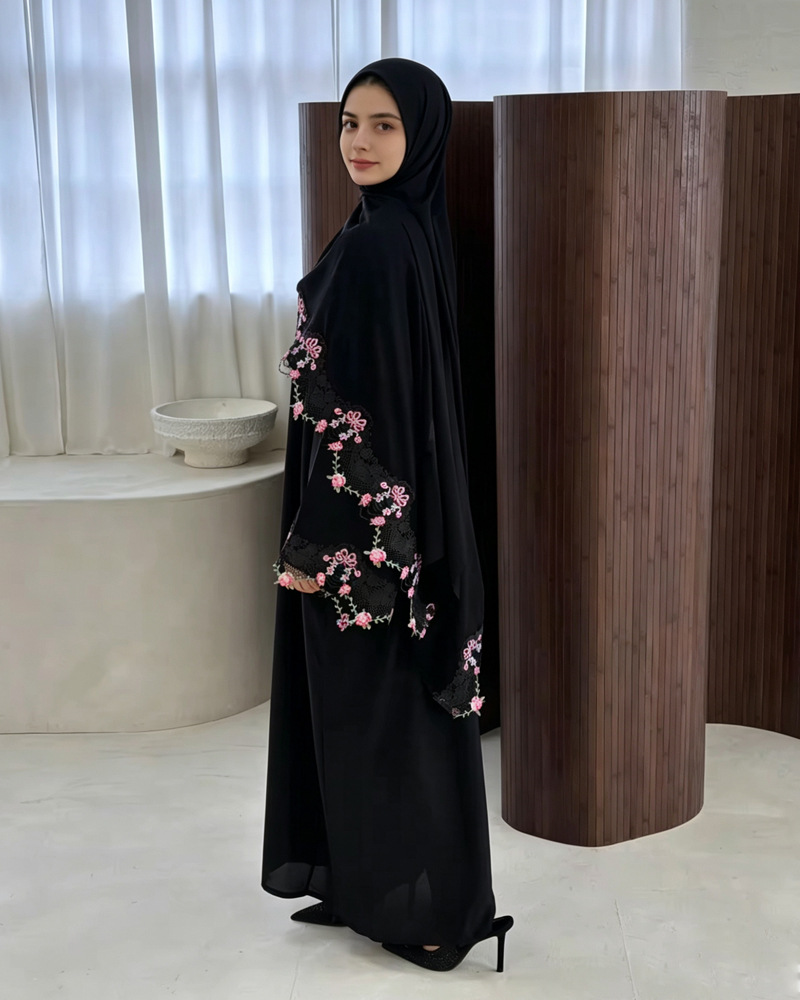 Vestido Eid para Mujer, Abaya  - Embroidery Hijab reseña y precio