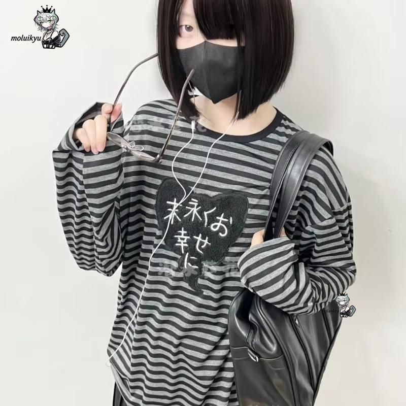 Camisetas Y2K Estilo Punk Amer - Embroidery Cotton reseña y precio