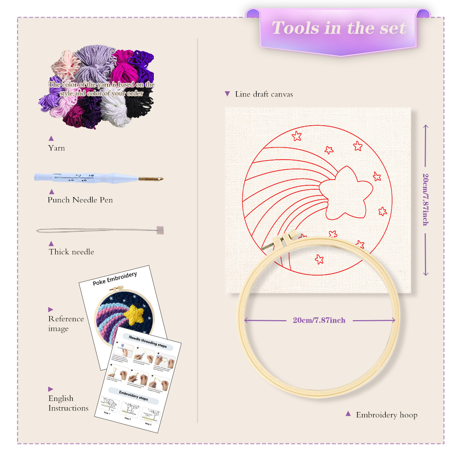 Kits de iniciación de bordado  - Punch Needle Handle reseña y precio