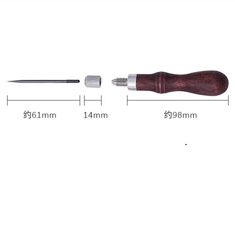 Juego de punzones de cuero 4 e - Punch Needle Handle reseña y precio