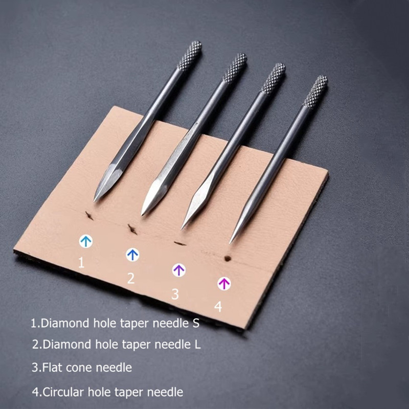 Juego de punzones de cuero 4 e - Punch Needle Handle reseña y precio