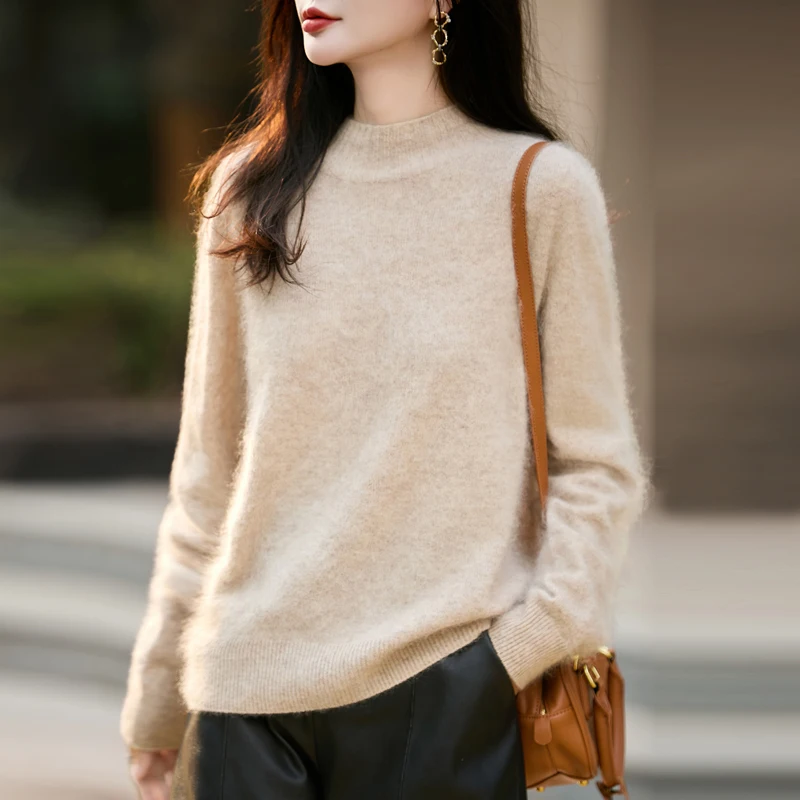 Suéter de Cuello Alto para Muj - Embroidery Origin reseña y precio