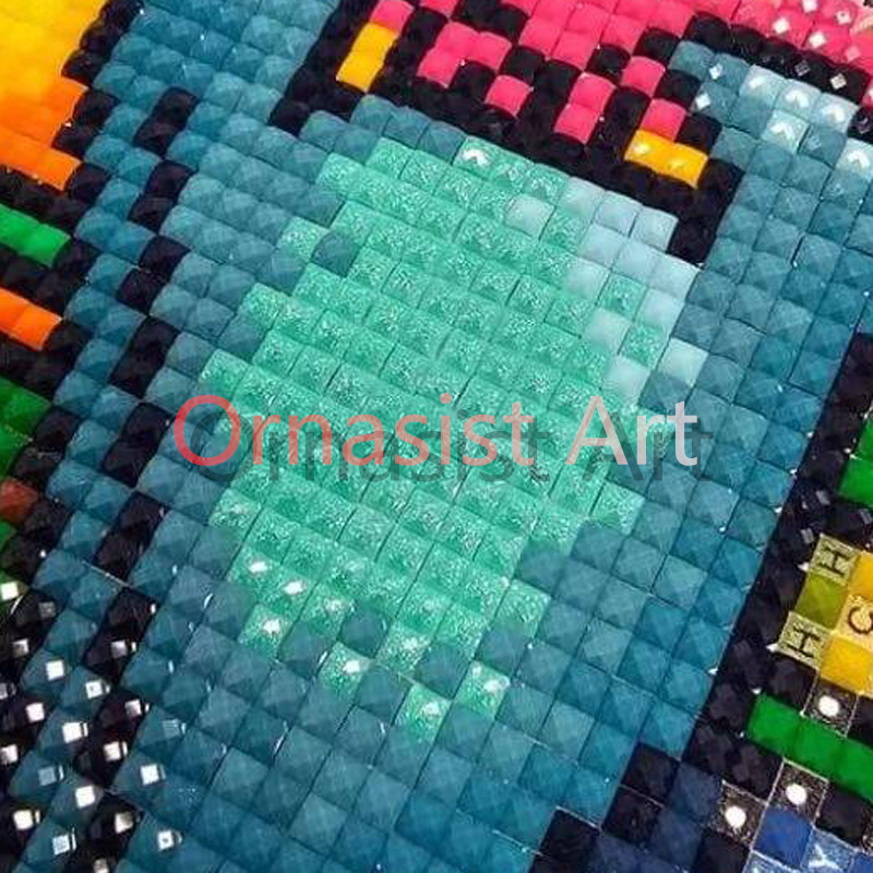 Cuadro de gran tamaño con mosa - Embroidery Flower reseña y precio
