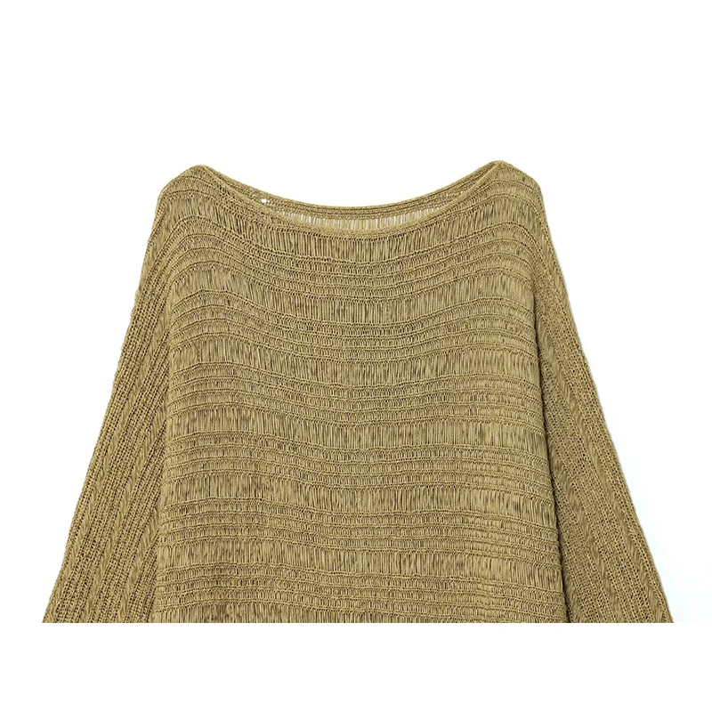Suéter de Punto con Cuello Bar - Embroidery Origin reseña y precio