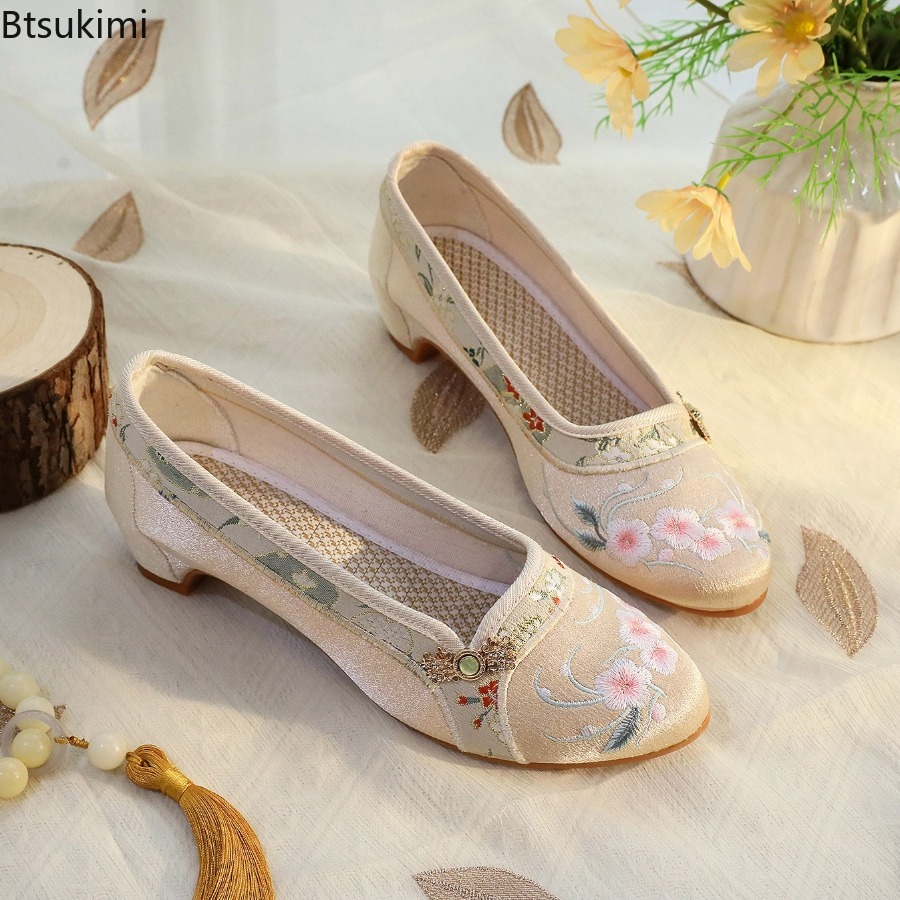 Zapatos de Mujer 2026, Estilo  - Embroidery Cotton reseña y precio