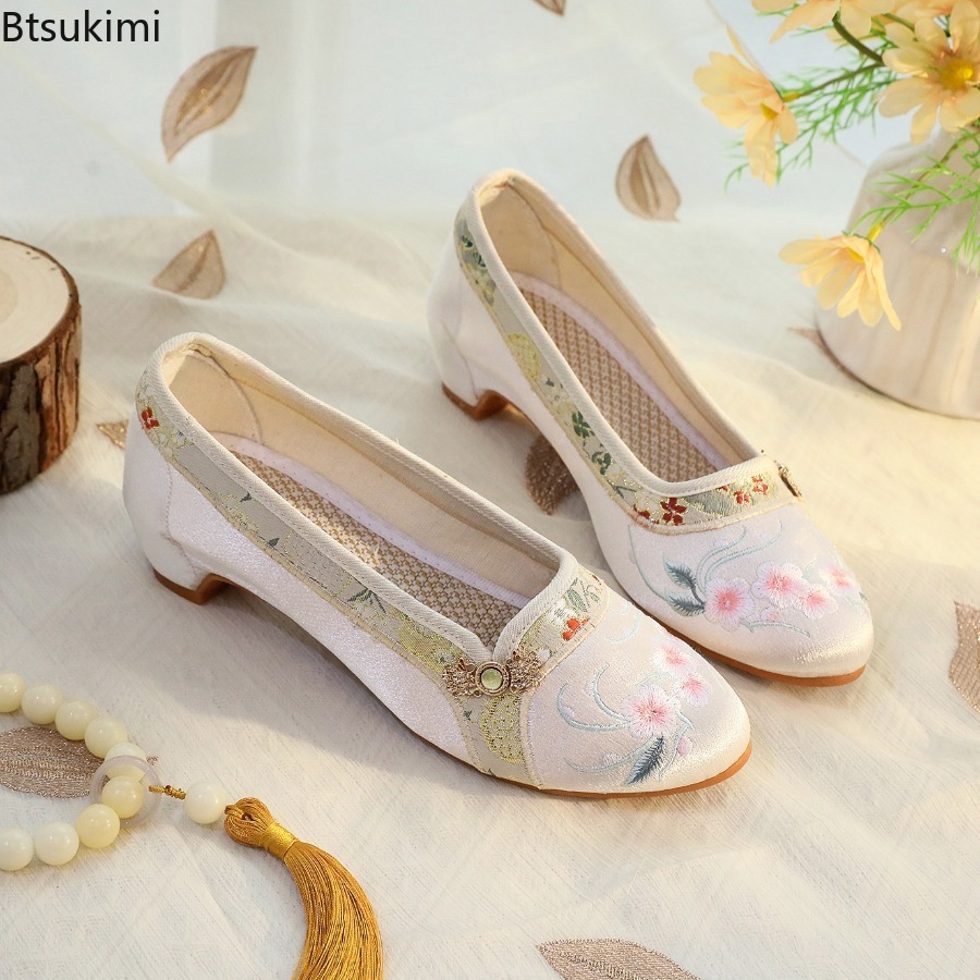 Zapatos de Mujer 2026, Estilo  - Embroidery Cotton reseña y precio