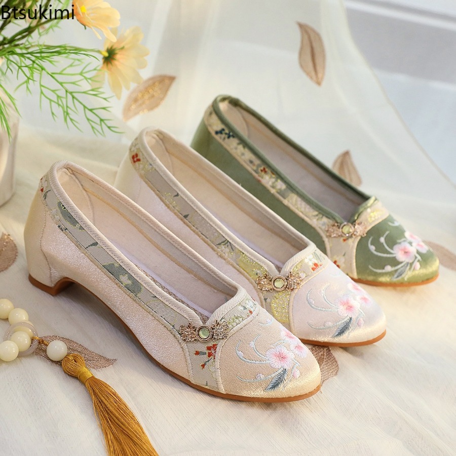 Zapatos de Mujer 2026, Estilo  - Embroidery Cotton reseña y precio