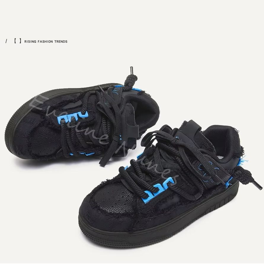 Zapatillas de plataforma negra - Embroidery Lace reseña y precio