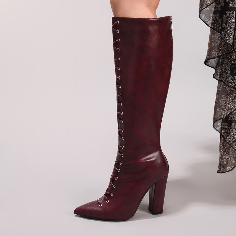 Botas hasta la rodilla bordada - Embroidery Lace reseña y precio
