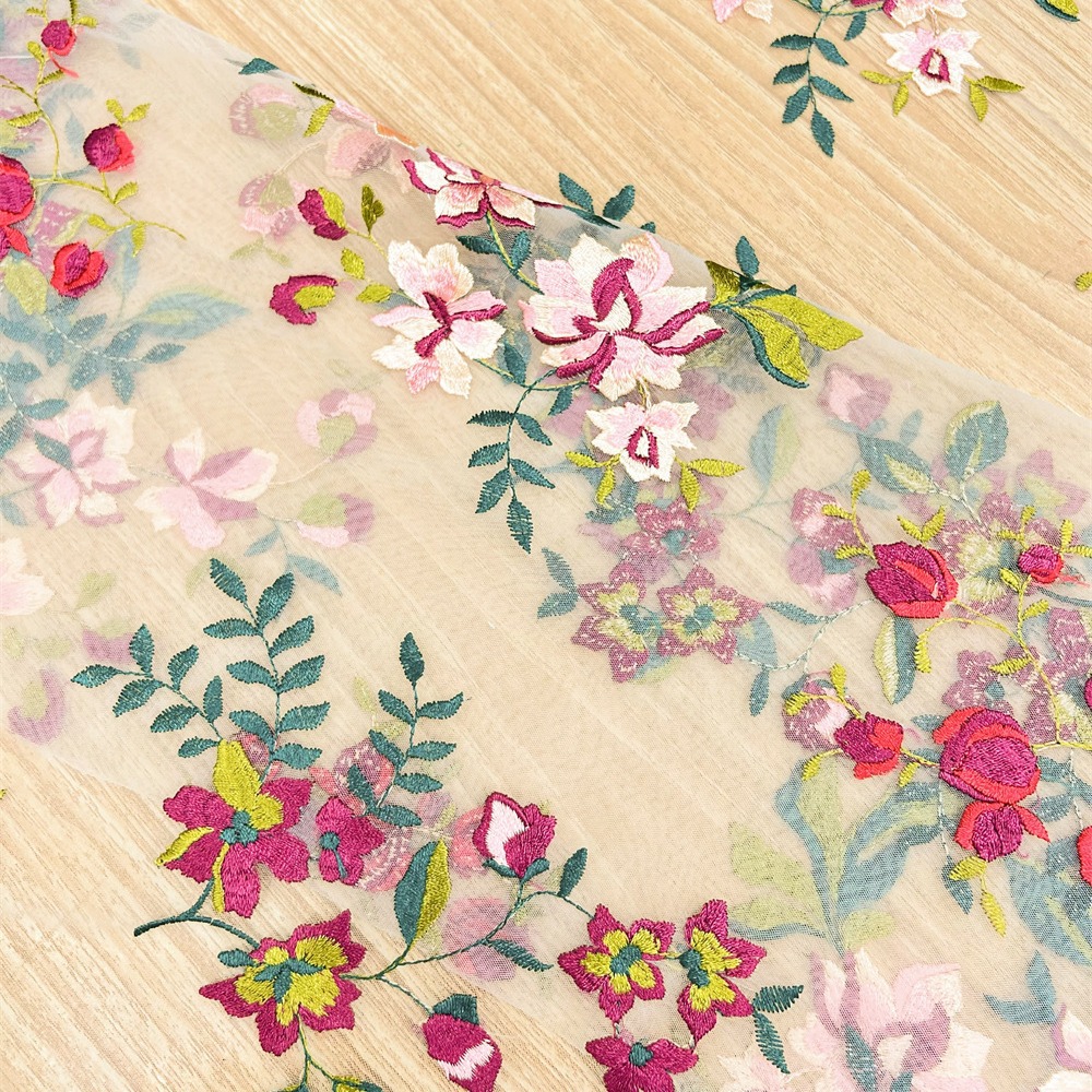 2Yds, versión densa de 130cm d - Embroidery Flower reseña y precio