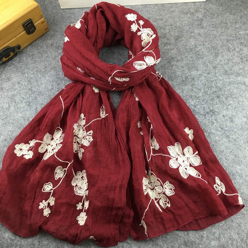 Foulard bordado étnico para mu - Embroidery Hijab reseña y precio