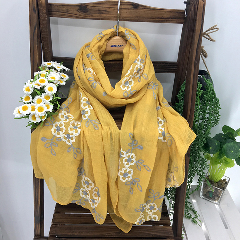 Foulard bordado étnico para mu - Embroidery Hijab reseña y precio