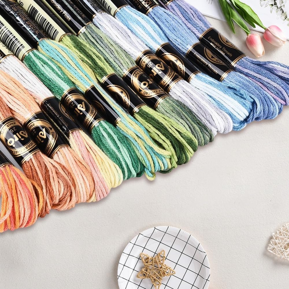 12 rollos de hilo de bordar de - Embroidery Bracelet reseña y precio