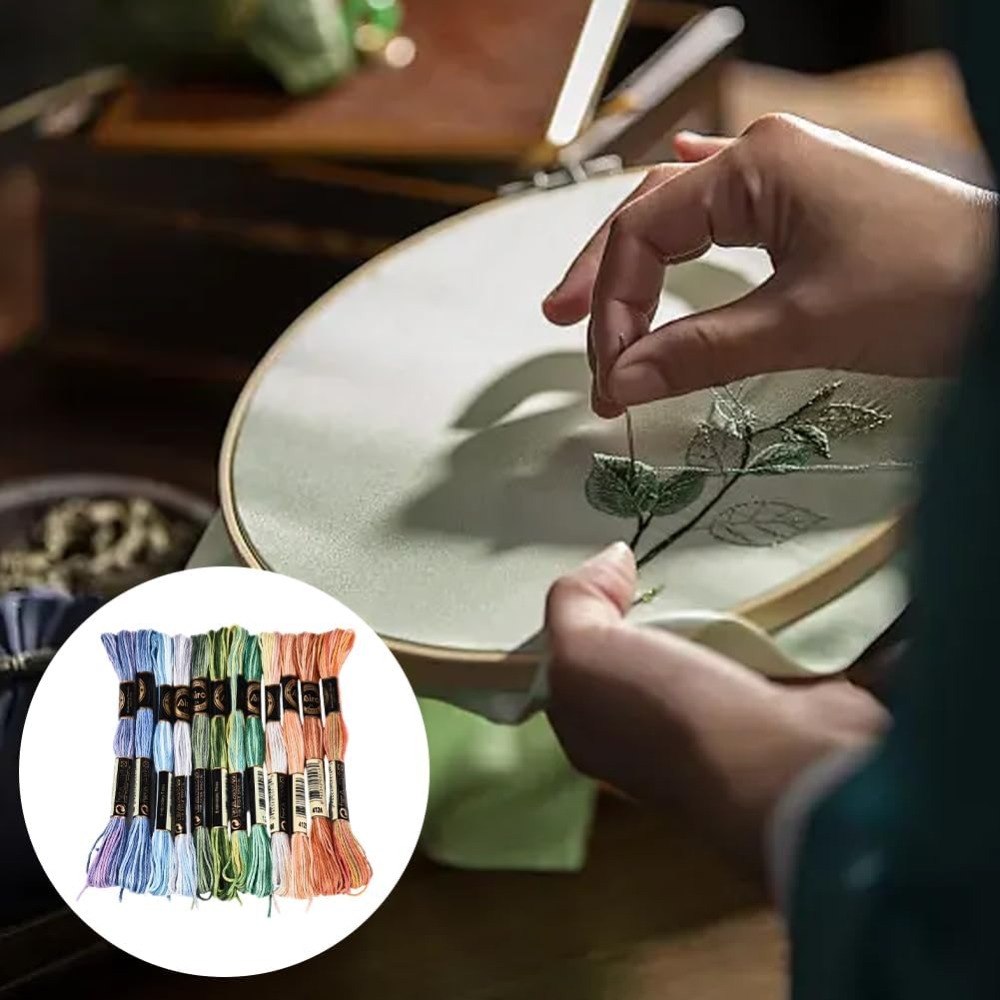 12 rollos de hilo de bordar de - Embroidery Bracelet reseña y precio
