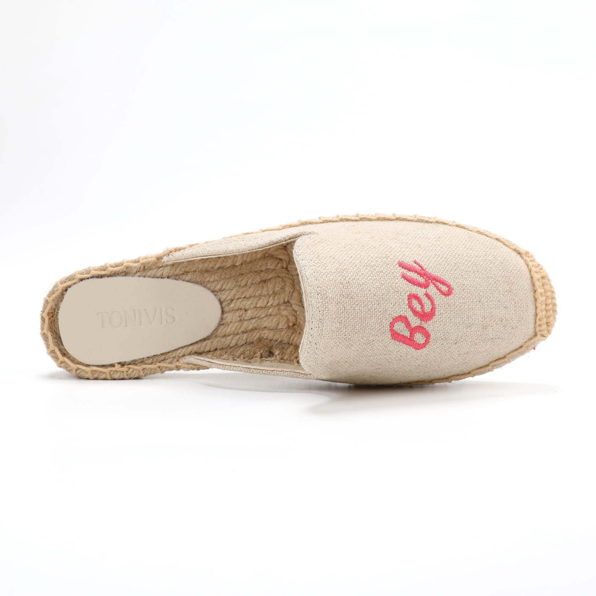 Zapatillas de lino con bordado - Embroidery Print reseña y precio