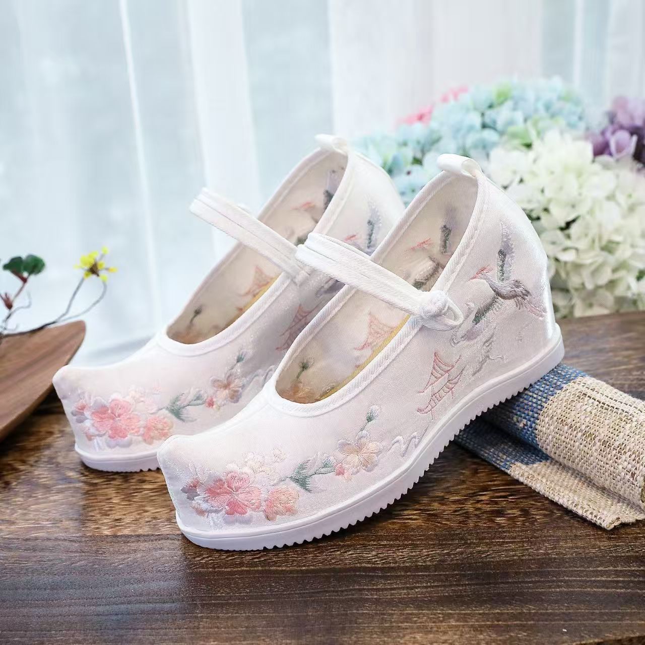 Zapatos bordados internos aume - Embroidery Cotton reseña y precio