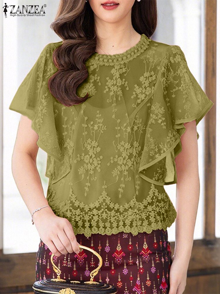 ZANZEA, blusa bordada para muj - Embroidery Jersey reseña y precio