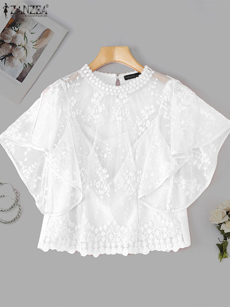 ZANZEA, blusa bordada para muj - Embroidery Jersey reseña y precio